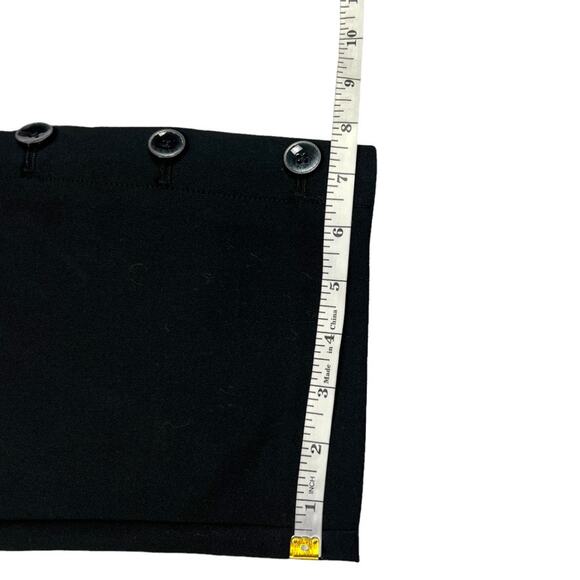 Ann Taylor Factory Pants Black Ankle Button Zip Fly Women's 8 Crop Trouser - Picture 7 of 11